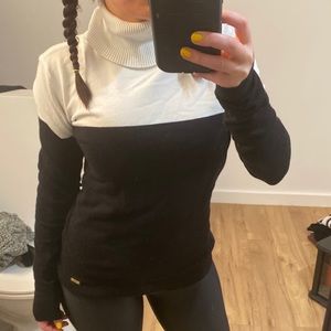 Black white color blocked Calvin Klein sweater